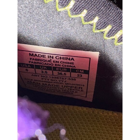 UNDER ARMOUR MICRO G SPORT RUNNING SHOES WOMENS SIZE 6 PURPLE LIGHTWEIGHT - Picture 8 of 9